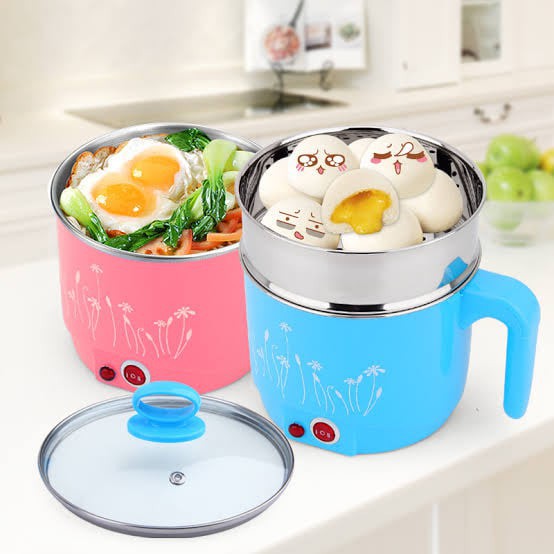 LOPOL Mini Multi function Electric Hot Pot Cooker Stainless Steel (WITH STEAMER) Shopee Singapore