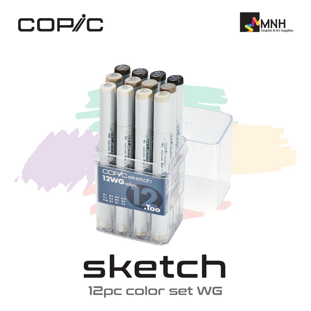 Copic Sketch Marker 12 Cols ExWG Shopee Singapore