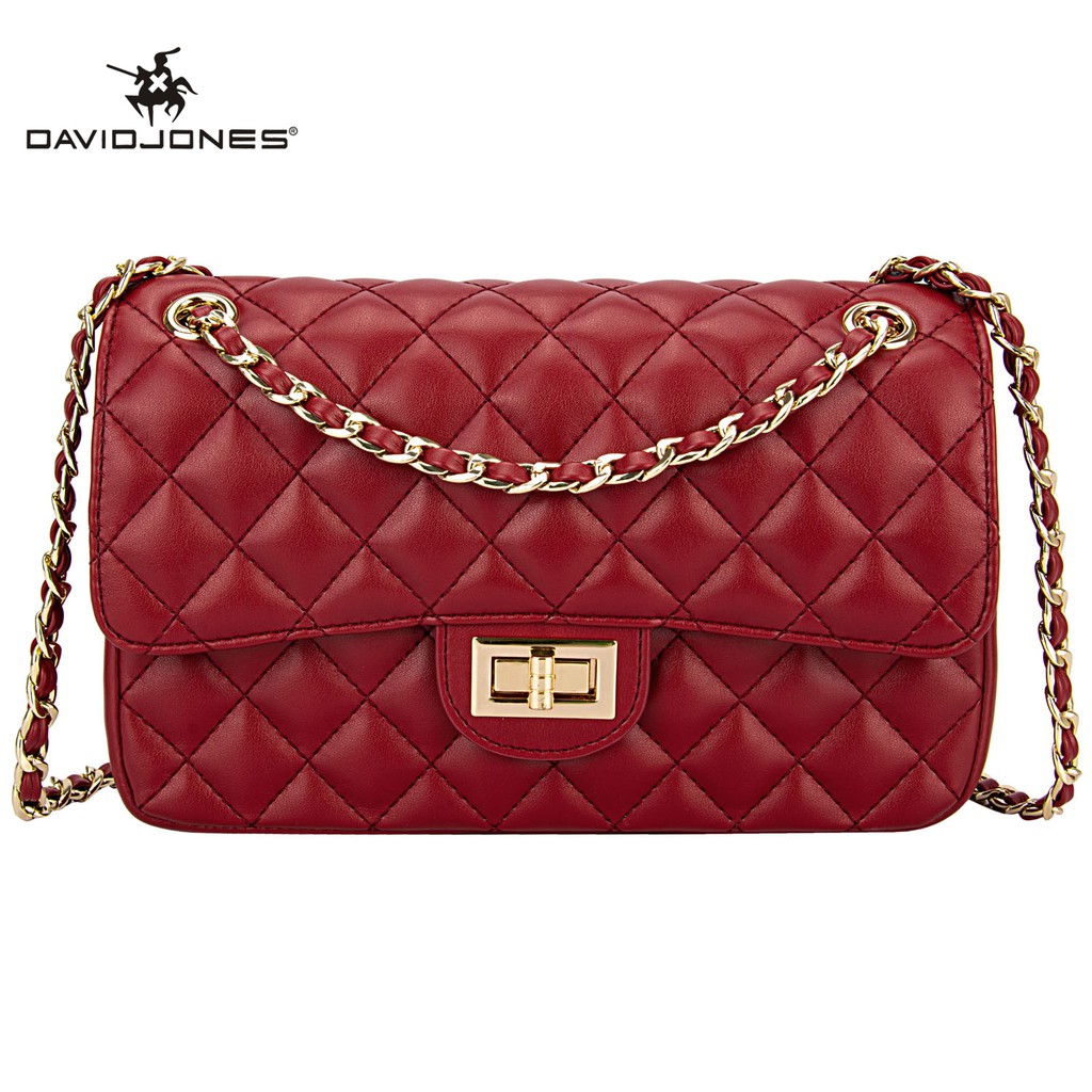 David Jones Paris sling bag for women leather crossbody bag Shopee