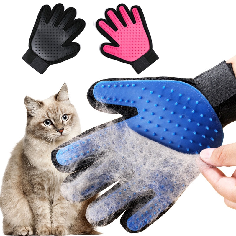 1pc Glove Cats Removing Hair from Domestic Animals Massage Glove For