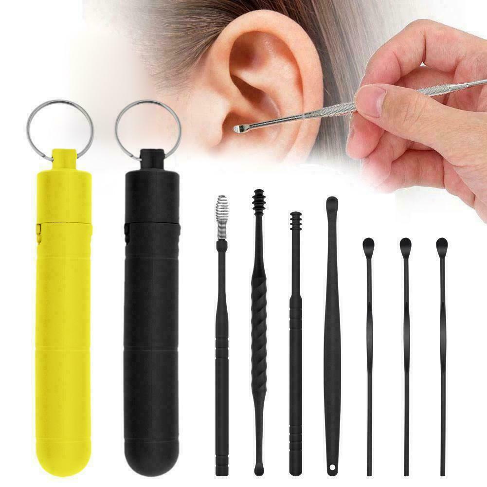 7 piece earwax removal kit/earwax removal Tool/reusable ABS earwax care