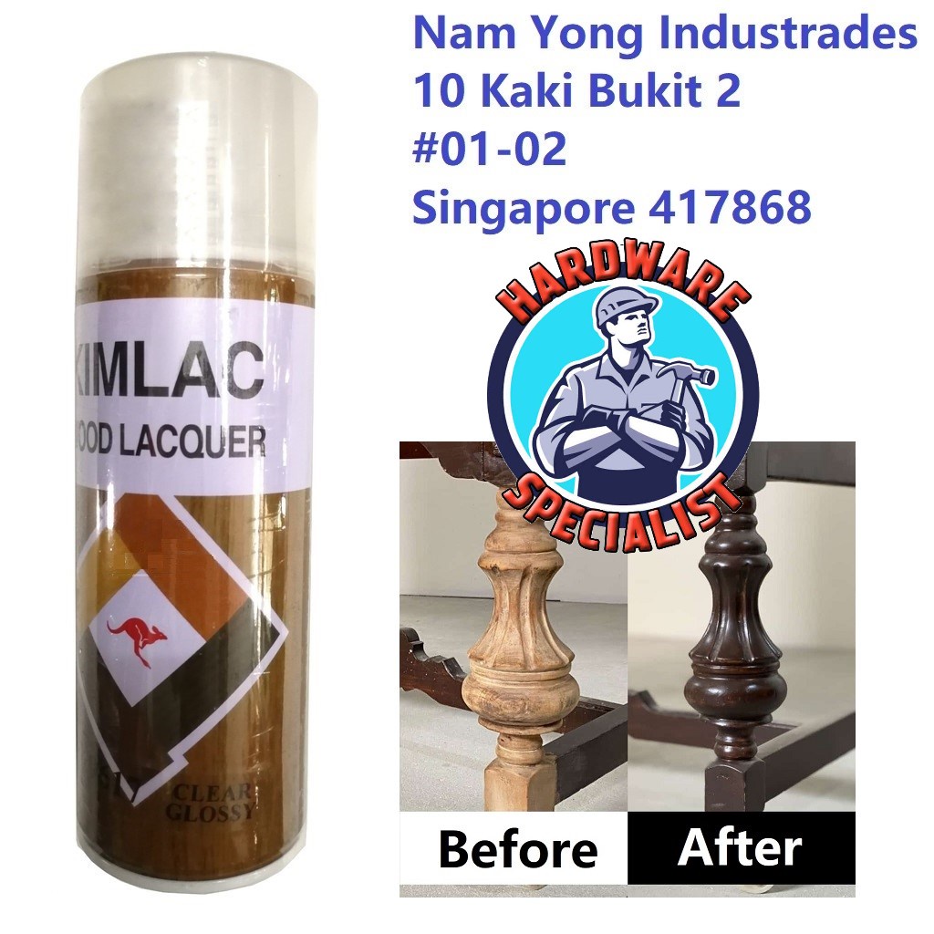 Kimlac Wood Lacquer Aerosol Spray 400ml / Wood Stains Shopee Singapore