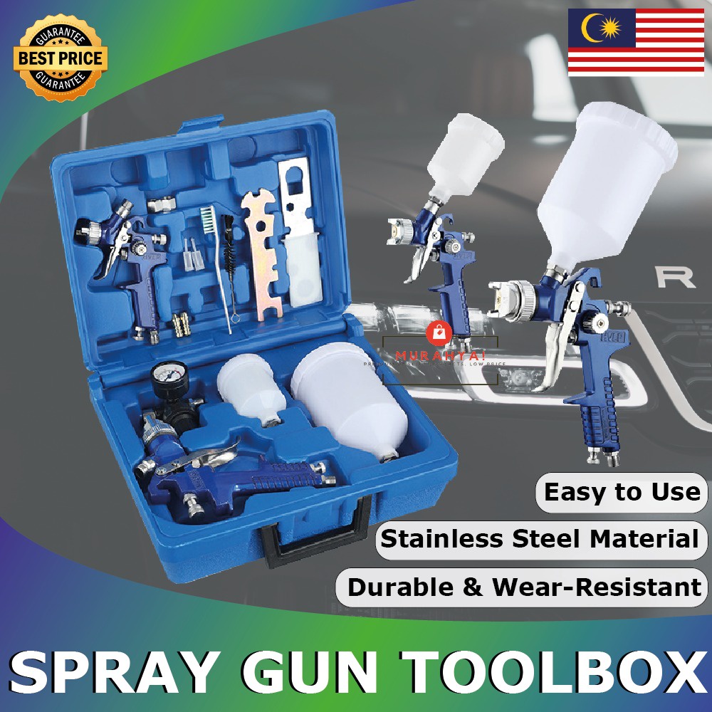 Spray gun paint Penyembur cat kereta H827 + H2000 HVLP Car painting kit
