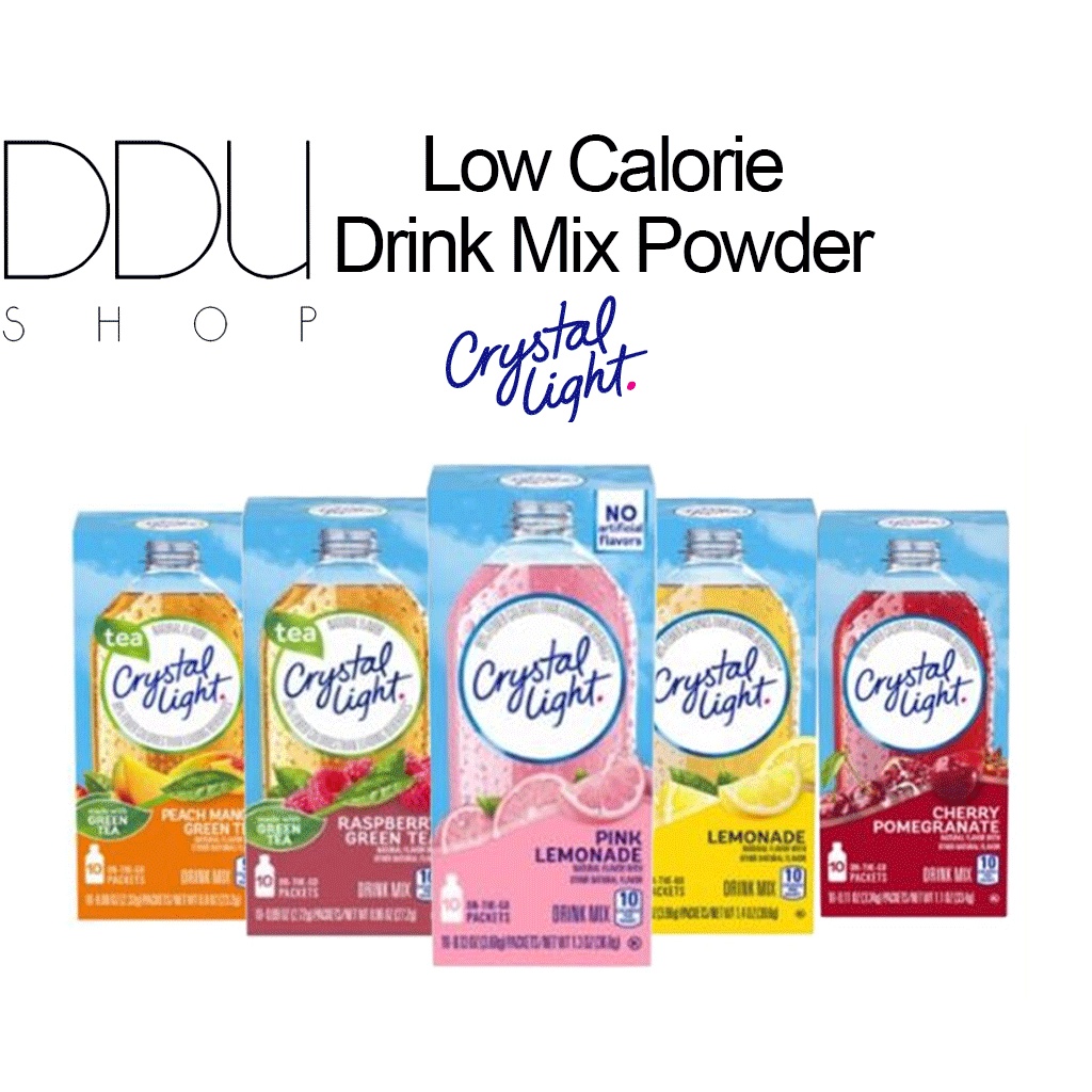 Crystal Light / Low Calorie Drink Mix Powder (5FLAVORS) / 10T Shopee