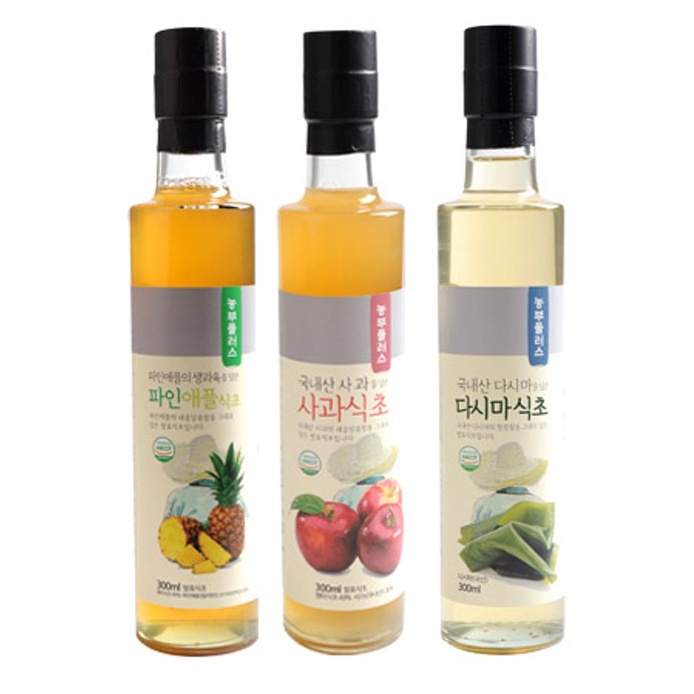 [FARMER PLUS] Korean Apple Kelp Pineapple Fermented Vinegar 300ml 10oz