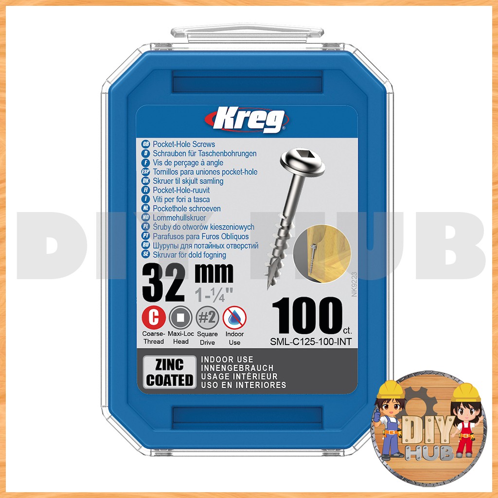 KREG Pocket Hole Screw 32mm (100pcs) Shopee Singapore