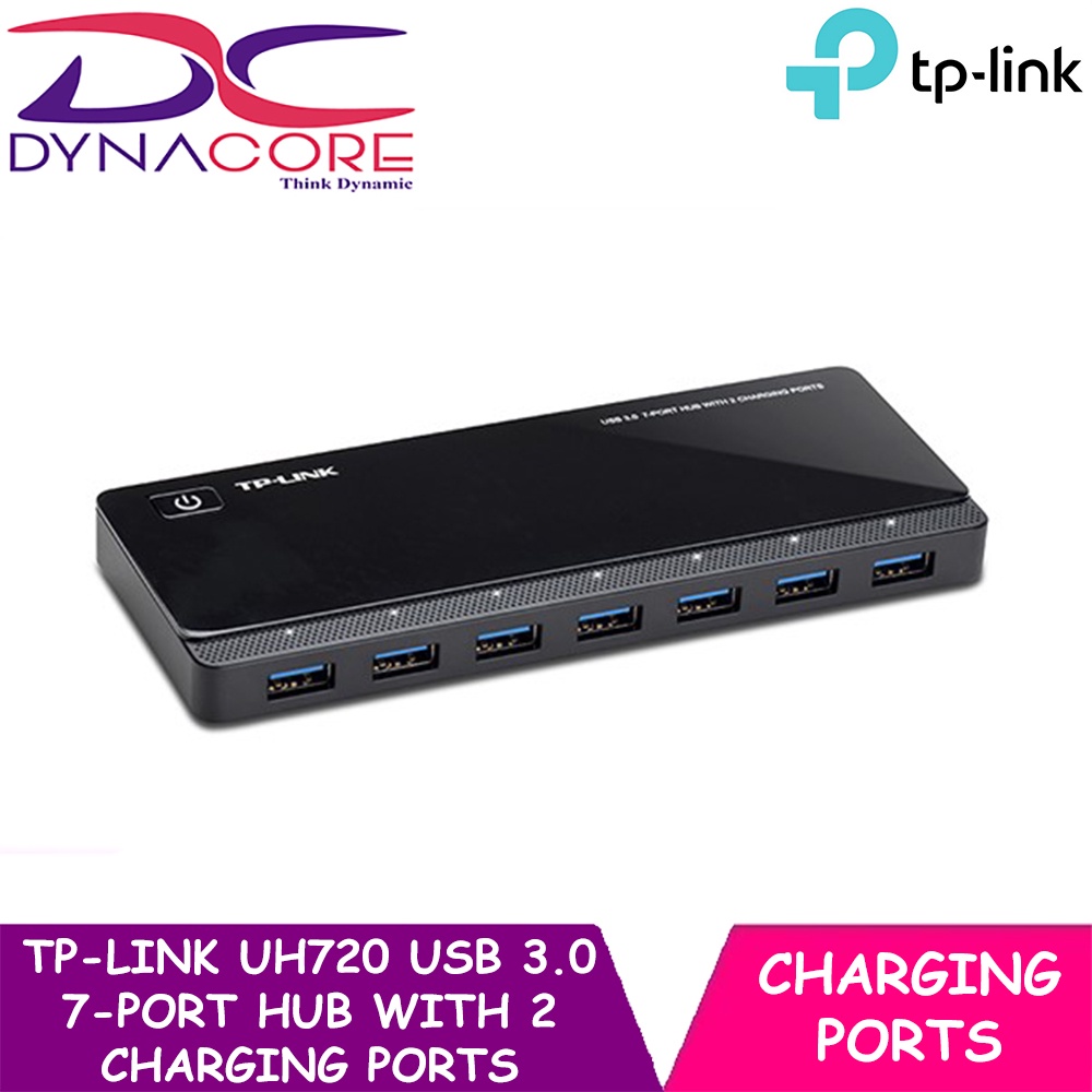 DYNACORE TPLink UH720 USB 3.0 7Port Hub with 2 Charging Ports