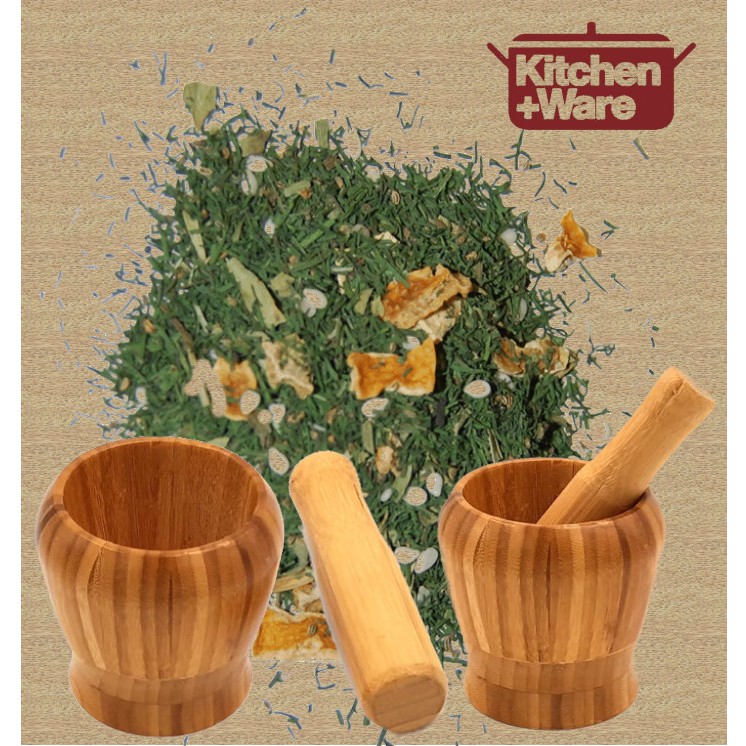Bamboo Mortar and Pestle Shopee Singapore