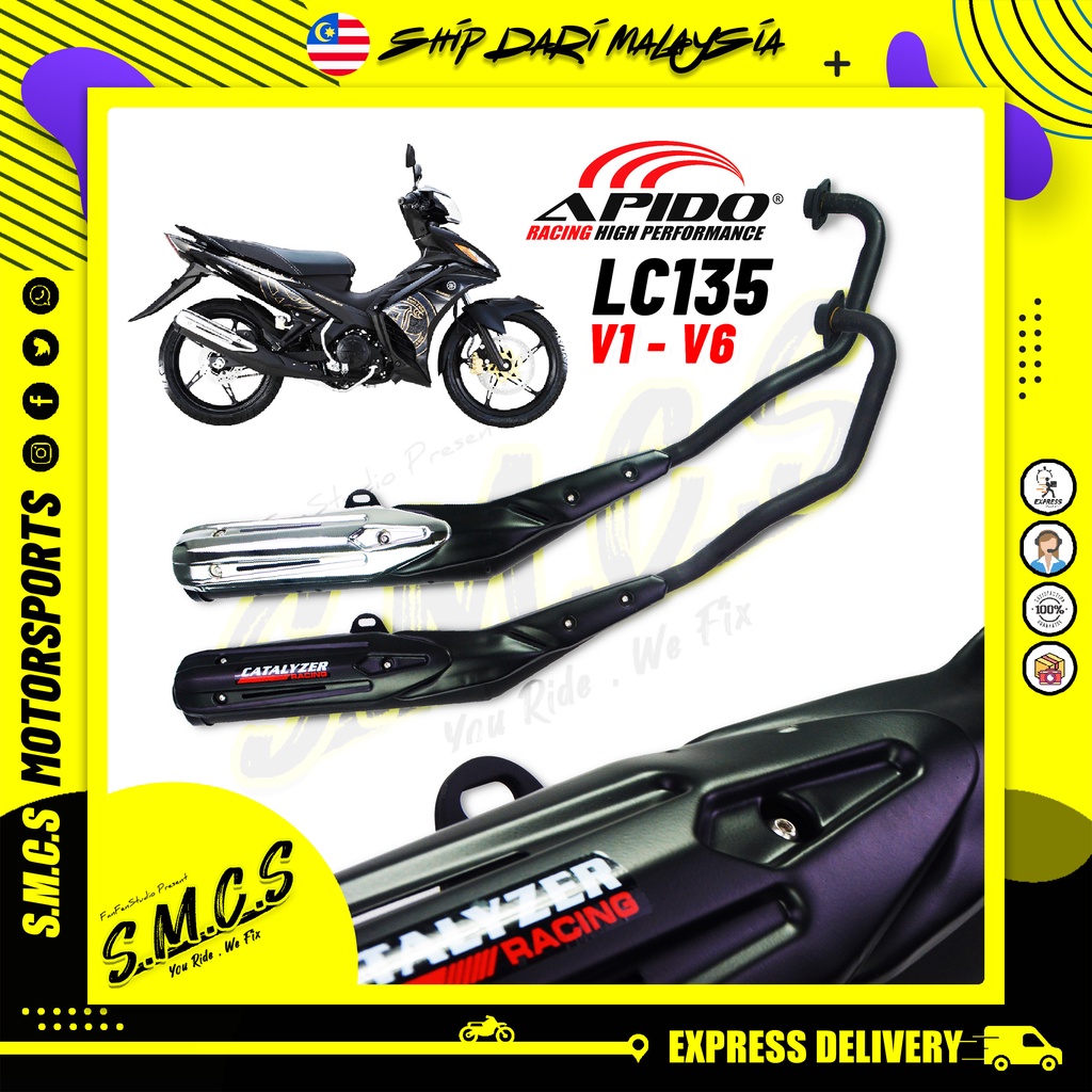 APIDO Exhaust Ekzos (LOUD) LC135 V1 V2 V3 V4 V5 V6 3in1 Apido Catalyzer