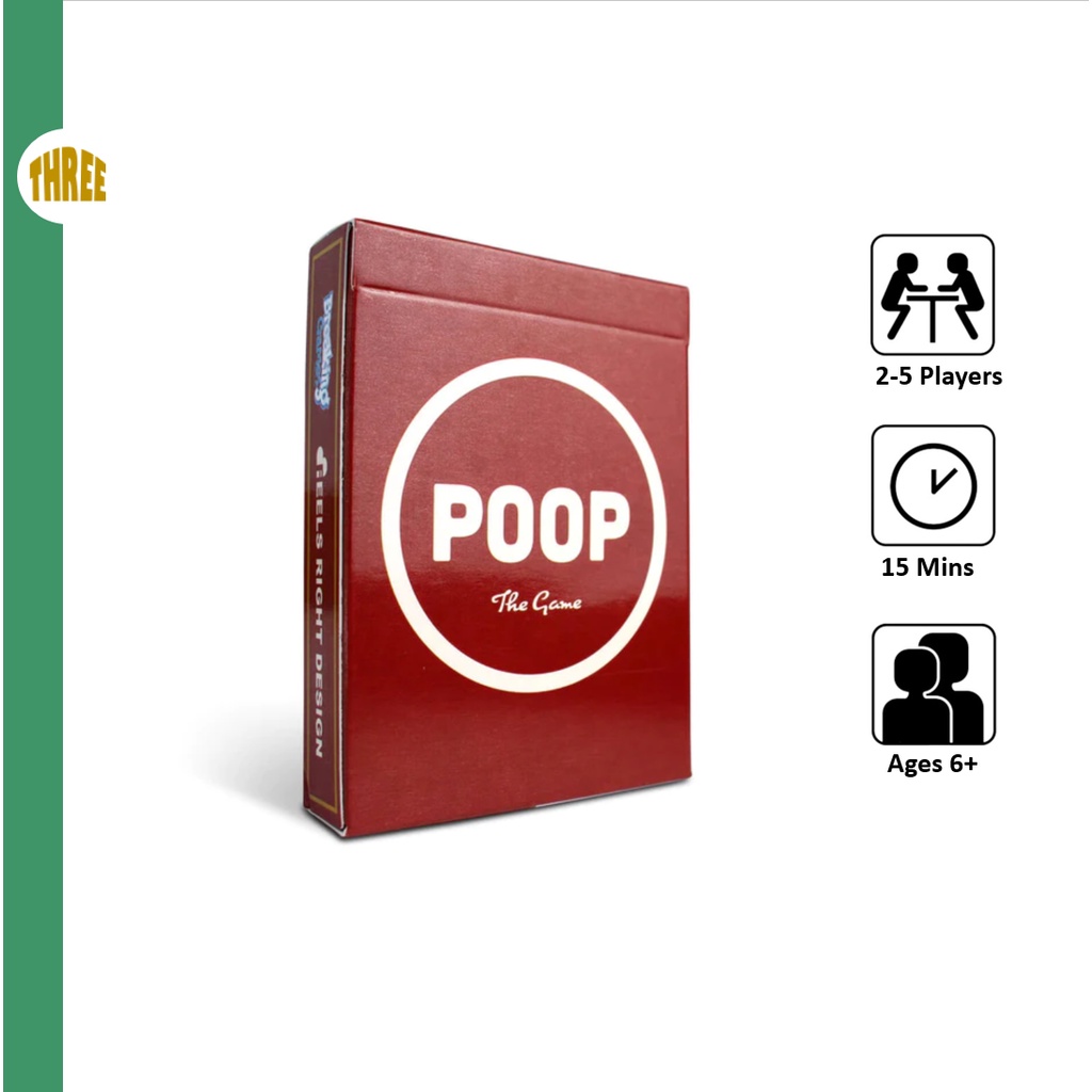 [SG STOCK]Poop The Game Family Friendly Board Games Adult Games for Game Night Card Games for