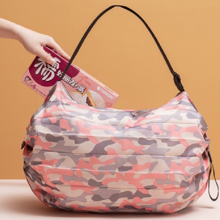 [brightlight] Foldable One Shoulders Shopping Bag Portable Large Capacity Reusable Shopping Bags