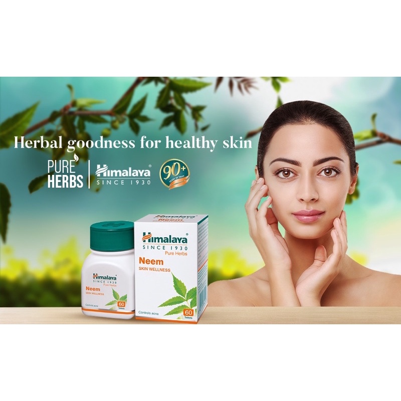 HIMALAYA Neem Skin Wellness 60 Tablets Capsules (Controls acne, Skin