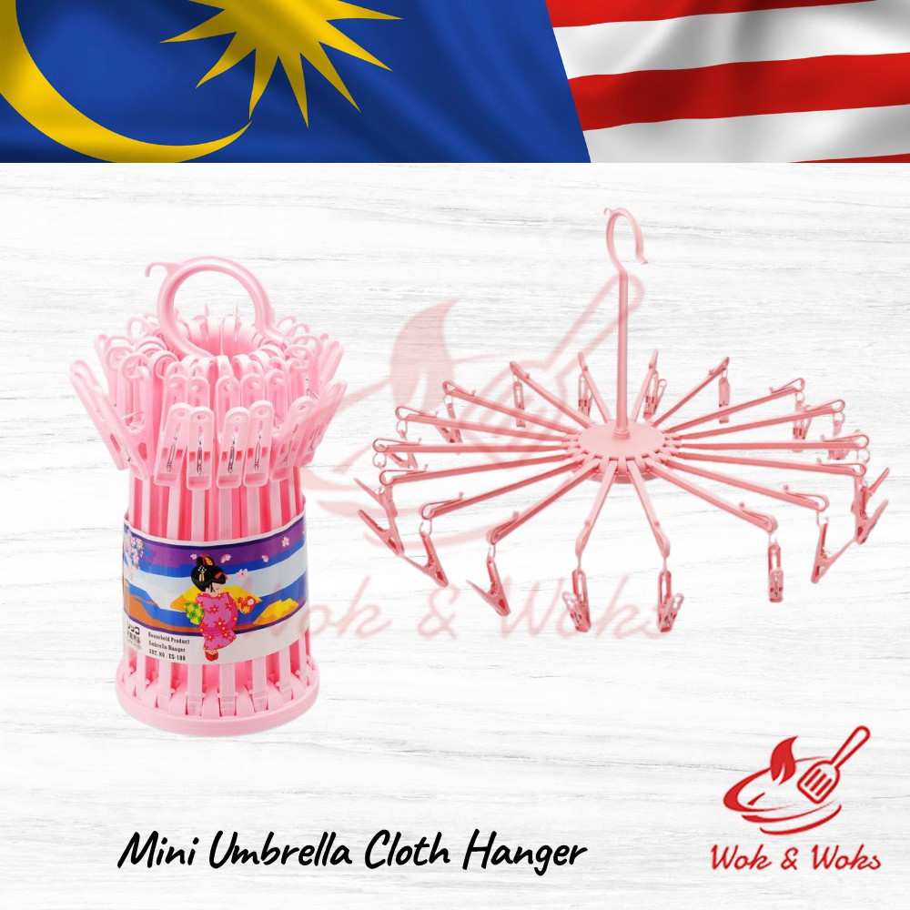 Mini Umbrella Cloth Hanger/Mini Umbrella Clothes Hanger (18Stick