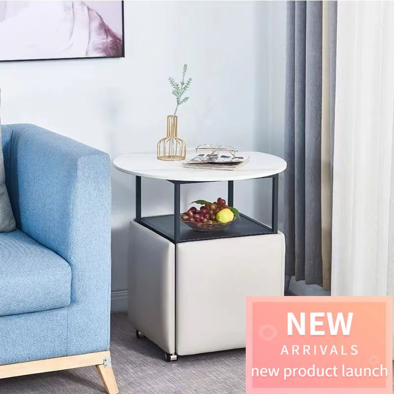 Movable multifunctional storage side table tea table household living room magic cube five in
