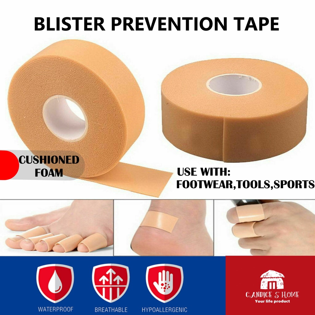 Blister Bandages Blister Prevention tape Waterproof Hydrocolloid Bandages for Foot, Toe