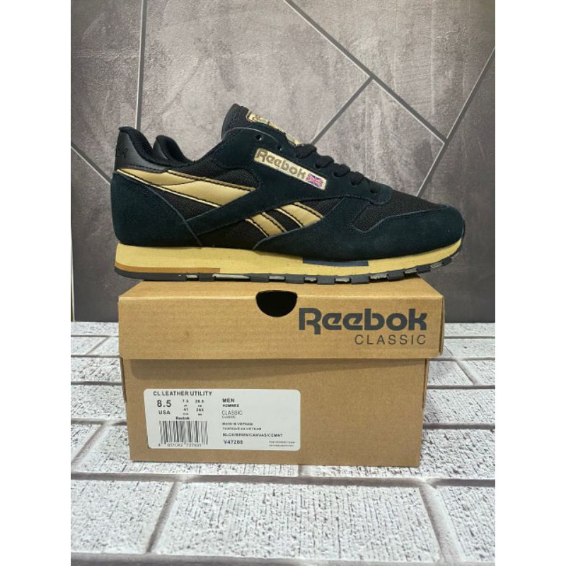 Reebok Classic Leather Utility Navy Shopee Singapore