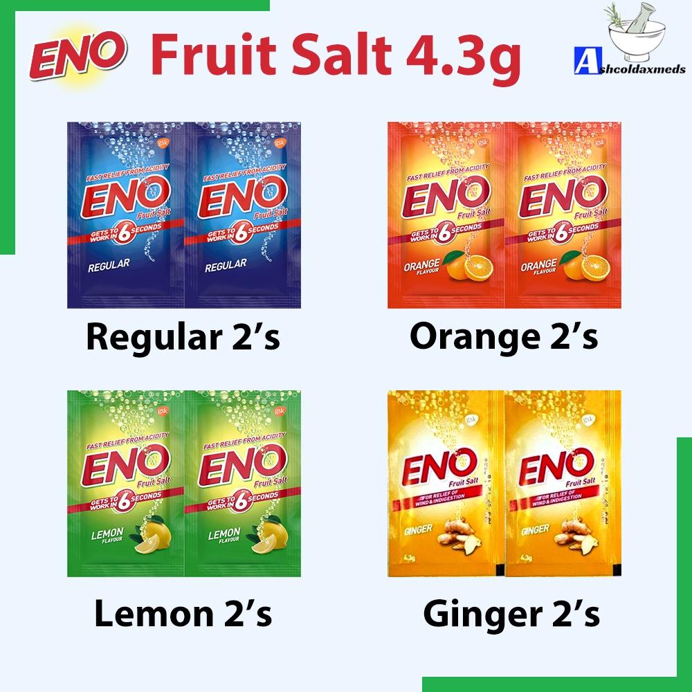 ENO FRUIT SALT Sparkling Antacid Original Sachets Pack, 58 OFF
