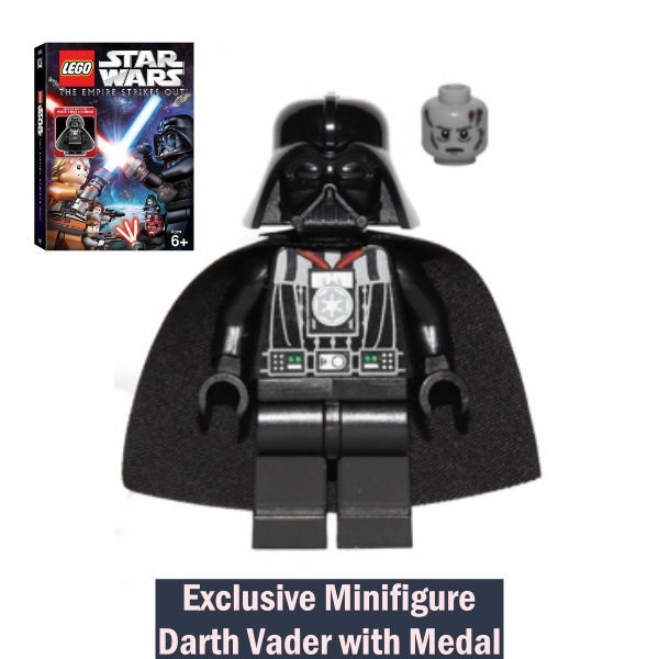 Lego Exclusive Minifigure Darth Vader with Medal Star Wars The Empire