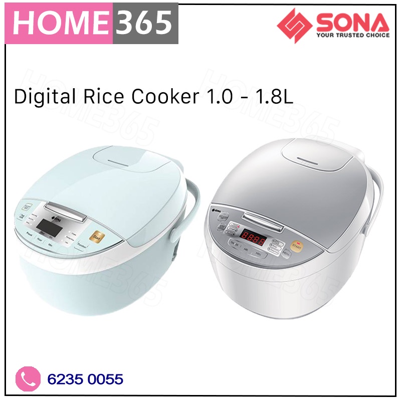 Sona Digital Rice Cooker 1.0L to 1.8L SRC 2610 / SRC 2612 (Mini Compact