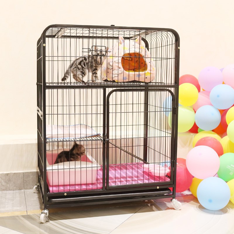 3Tier Cat Cage Large Pet Cages Houses Thick Steel Shopee Singapore