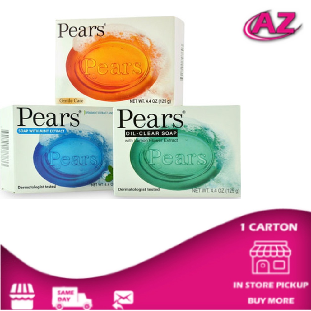 Pears Soap Pure & Gentle Mint Extra Acts Oil Clear & Glow 100 g