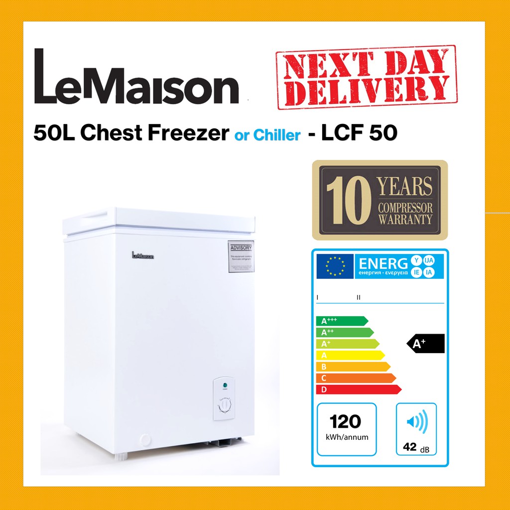 LeMaison 50L/100L Chest Freezer, small freezer, Chiller Shopee Singapore