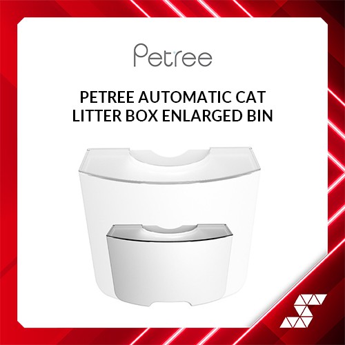 PETREE Automatic Cat Litter Box Enlarged Bin ADD ON ( For Gen 1
