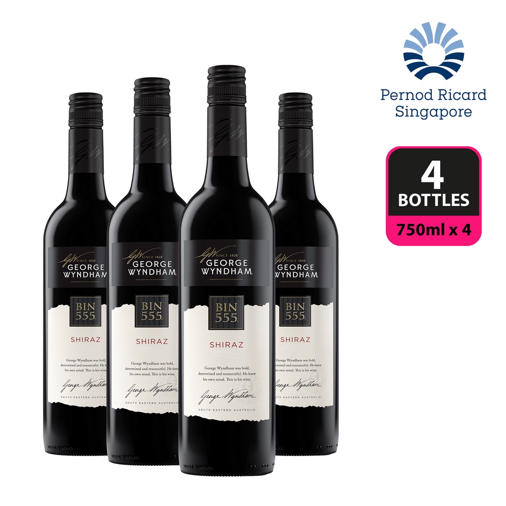 [Official Store] Wyndham Bin 555 Shiraz 750ml x 4 Bottles