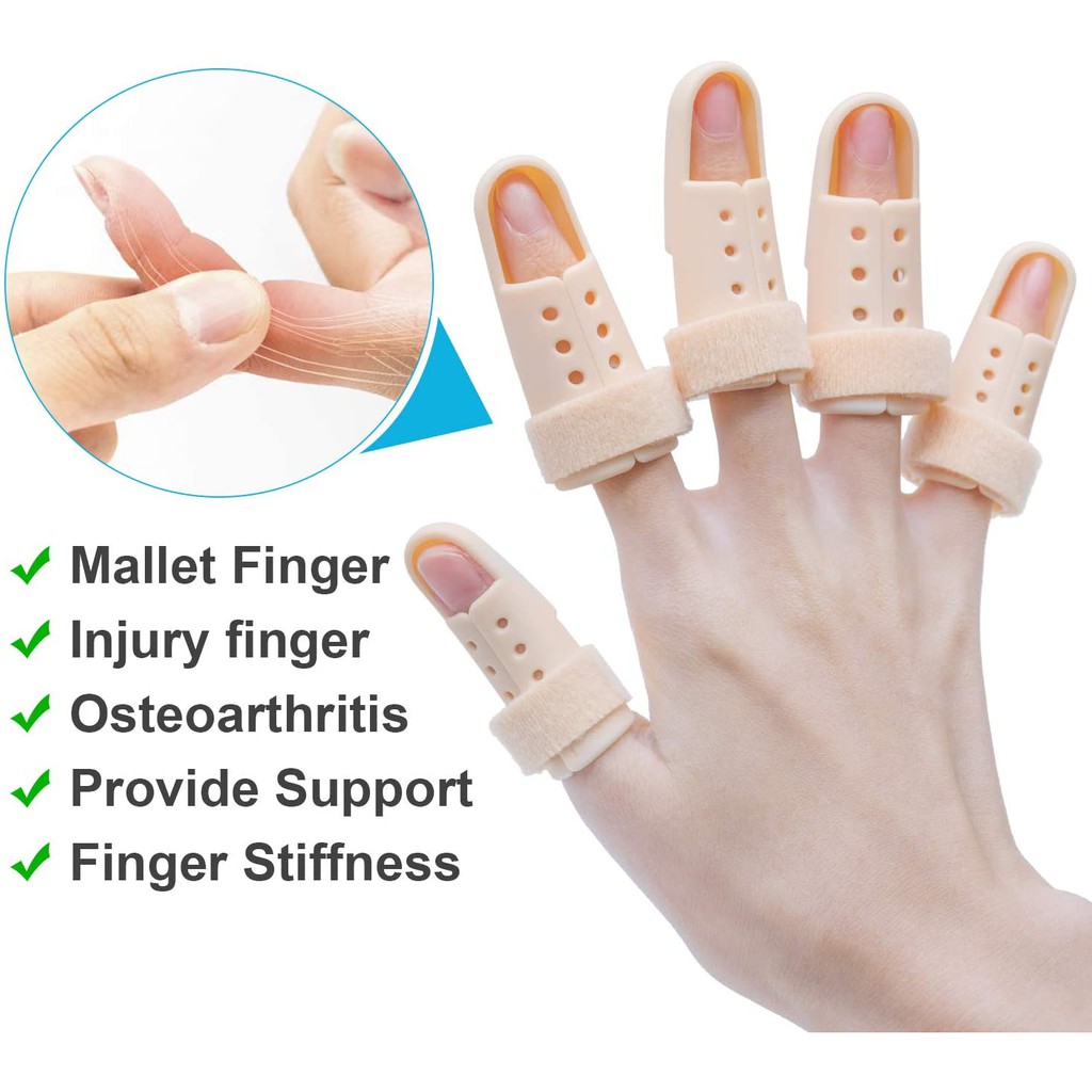 🇸🇬 Finger Splint Braces FREE FINGER SOCKS Pinky Slim Finger Plastic