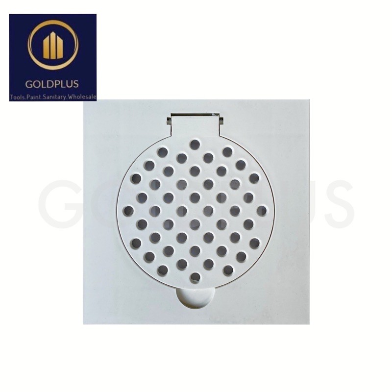 6" x 6" / 4" X 4" Inch PVC Toilet Floor Trap Grating Plastic Shopee