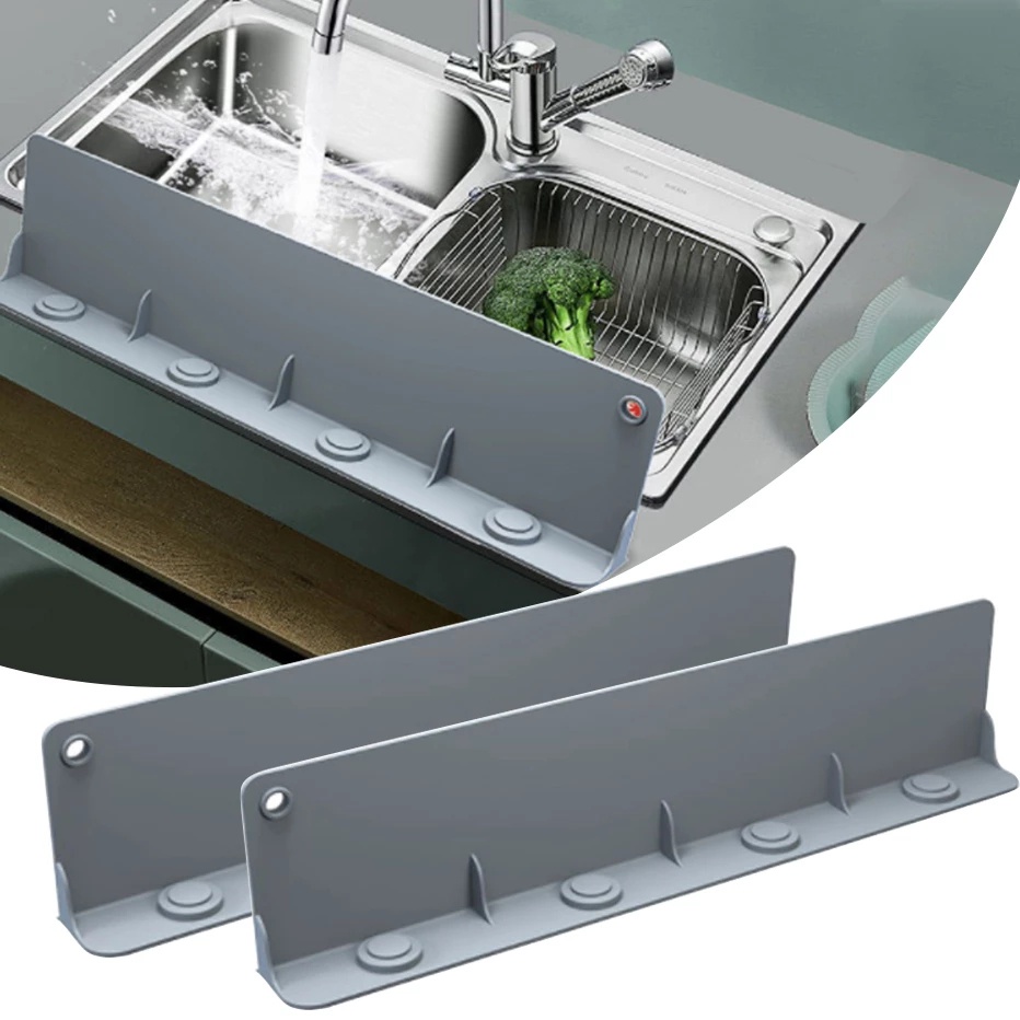 Kitchen Silicone Sink Splash Guard Water BaffleSplash Guard Water Dish