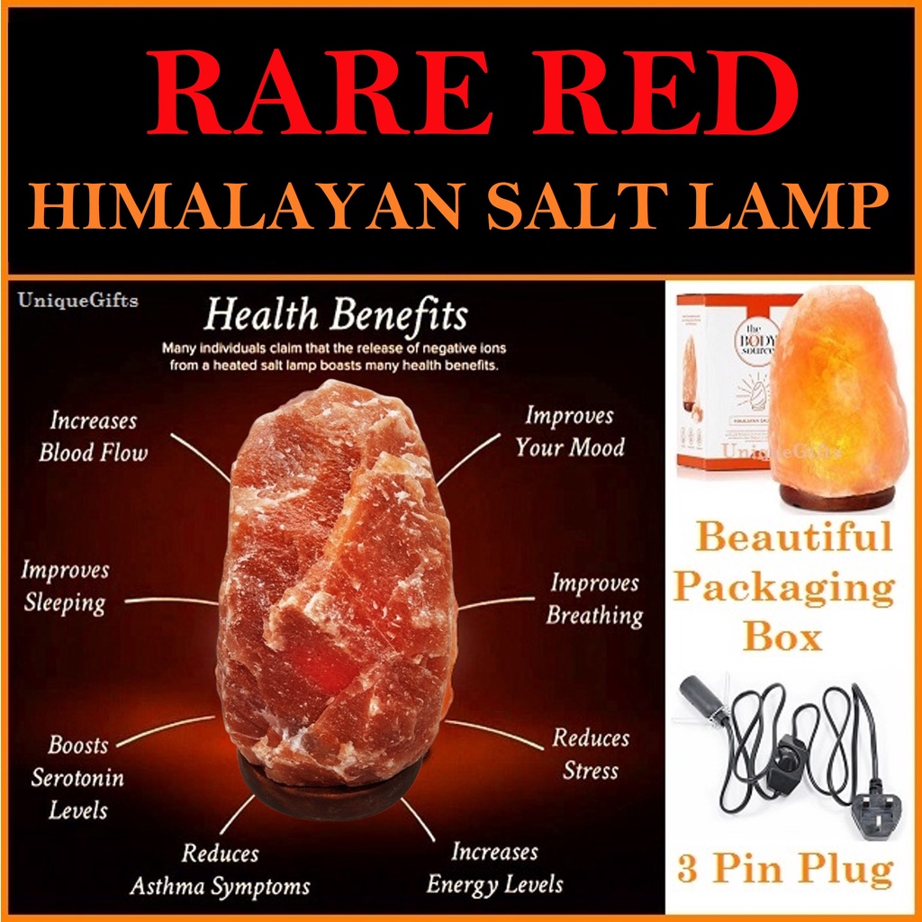 Himalayan Salt Lamp Air Purifier. Negative Ionizer. Night Light. Health
