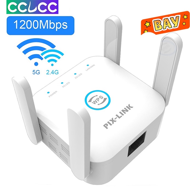 WiFi Repeater Extender 1200Mbps WiFi Amplifier 802.11N Long Range AP