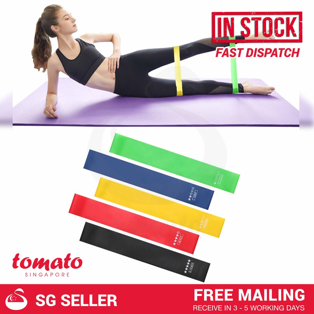[SG Seller] Looped Resistance Yoga Exercise Band Set Shopee Singapore