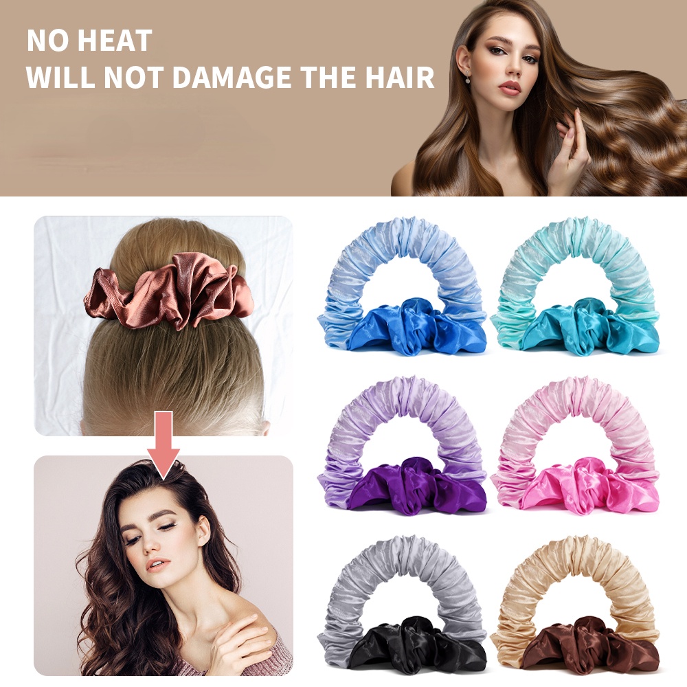 Creative DIY Lazy Hair Curler Ring / Big Wave Magic Portable Curling