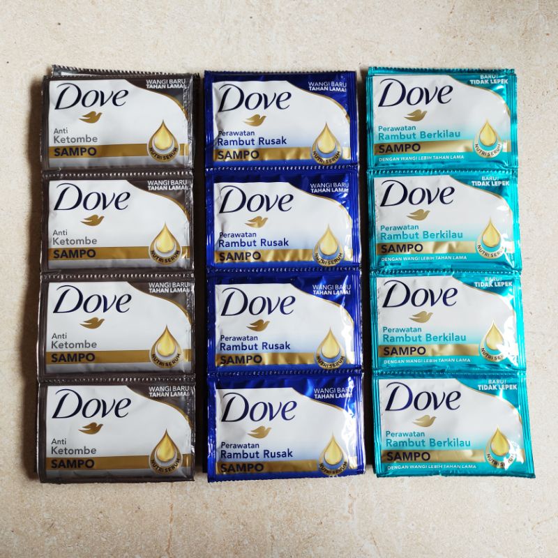 Dove Sachet Shampoo 9 ml Shopee Singapore