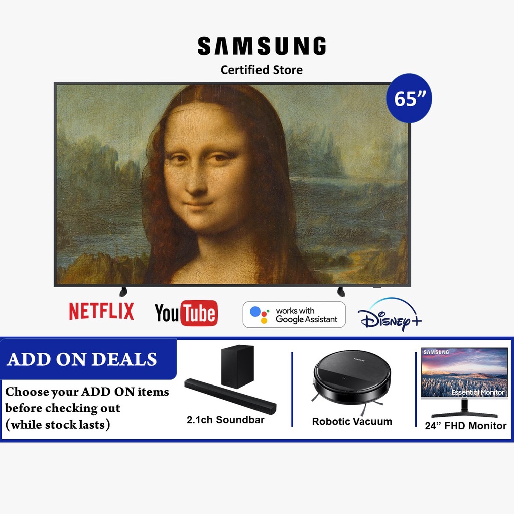 Samsung 65 Inch LS03B The Frame Art Mode 4K QLED Smart TV (2022) 3