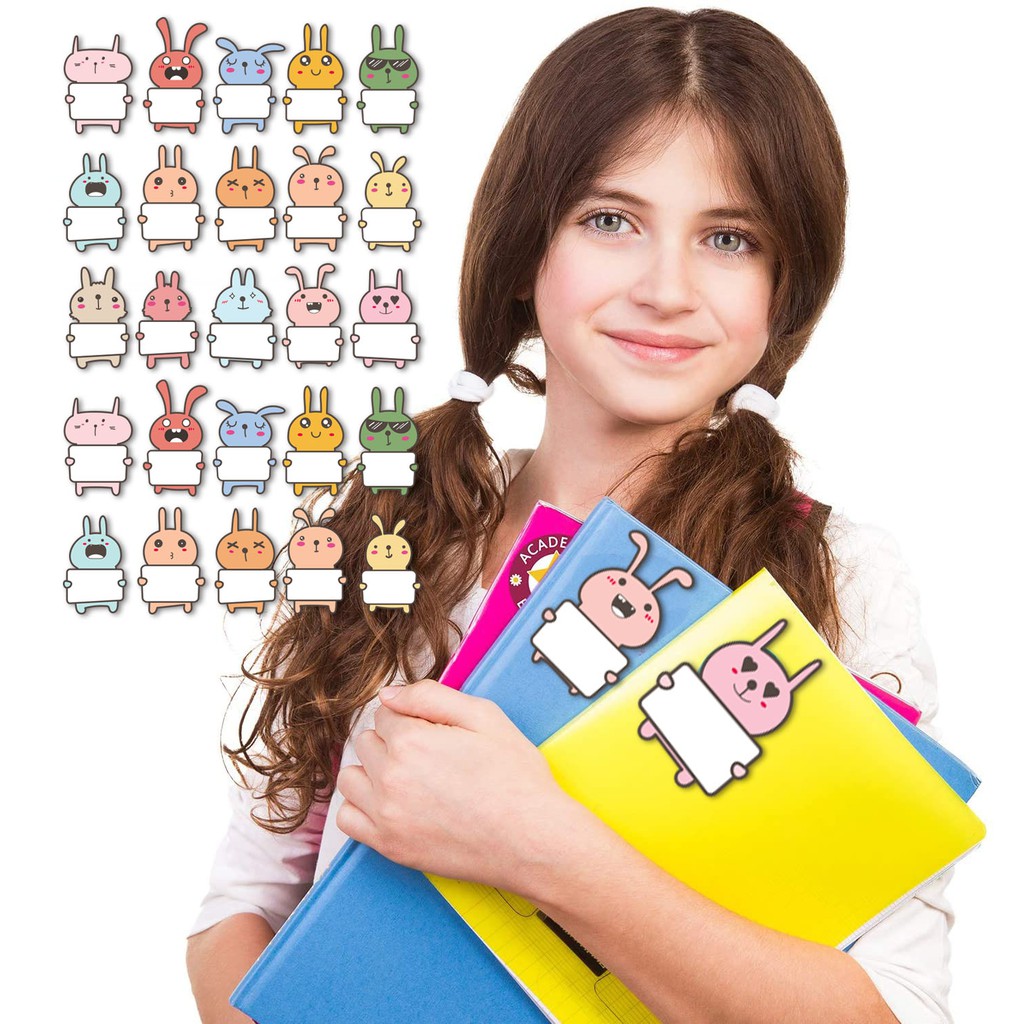 150 Pcs Cute Animal Stickers 15 Designs Blank Word Stickers For Schools