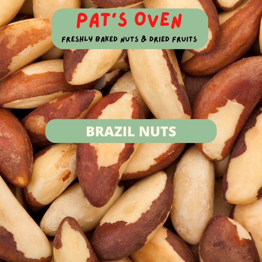 Natural Baked Brazil Nuts, Pats Oven Healthy Baked Nuts & Dried Fruits