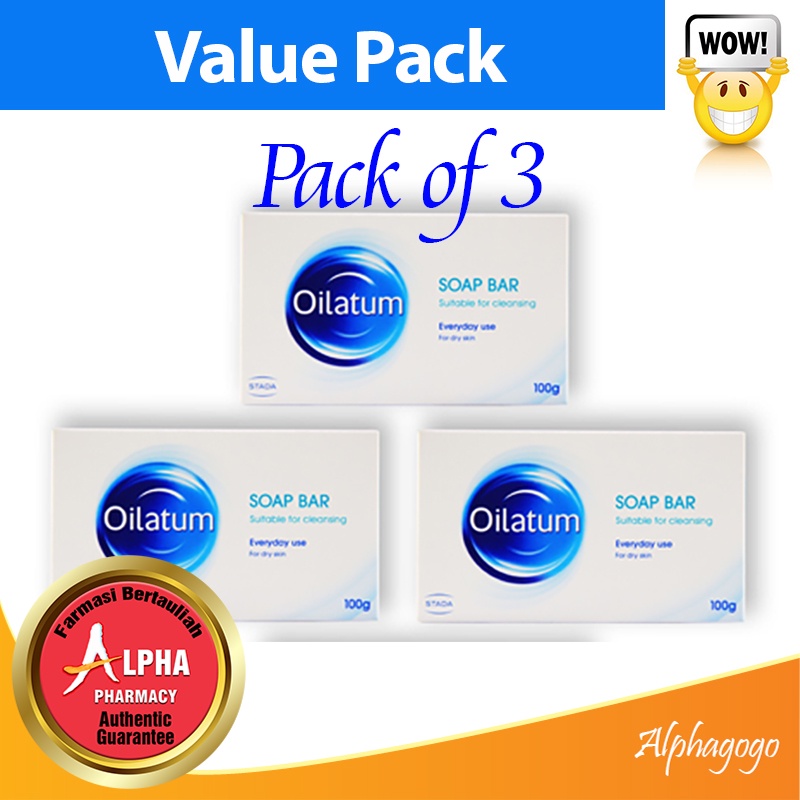 Oilatum Soap Bar For Dry Skin (100g / 3 X 100g) Shopee Singapore
