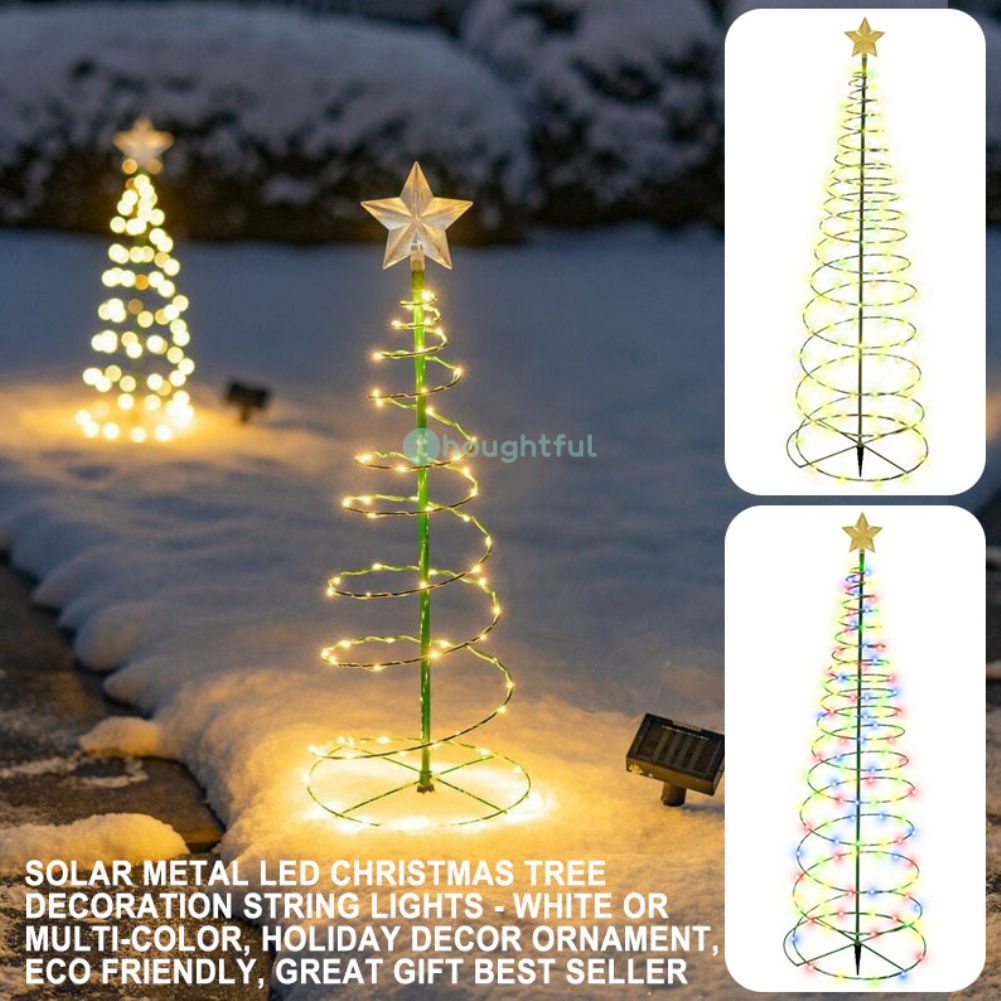 Outdoor Waterproof Solar Led Christmas Tree Decoration String Lights New Year Ornament Garden
