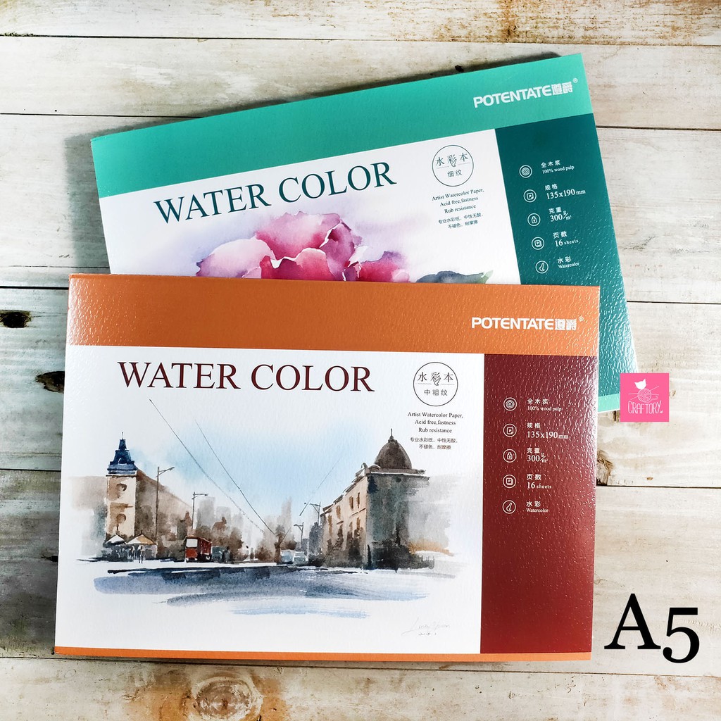 Potentate Watercolour Pad A5300 gsm/Watercolor Paper Drawing Book