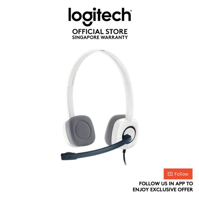 Logitech H150 Stereo Headset with NoiseCancelling Mic With Dual 3.5