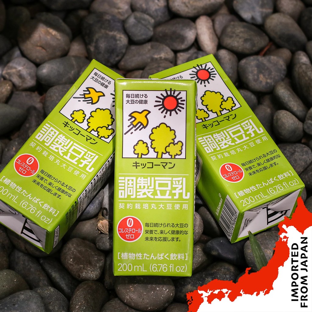 Kikkoman Original Soy Milk (200ml) 6 packets Shopee Singapore