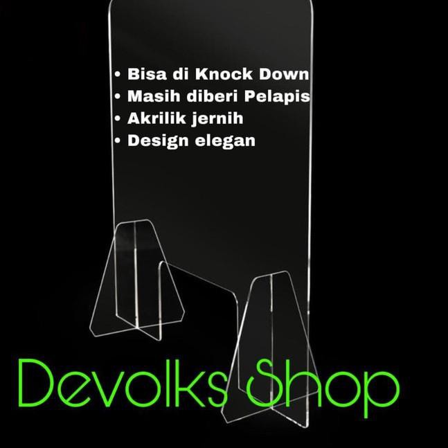 Universal 60x60 X 2mm Acrylic Table Divider Partition / Divider