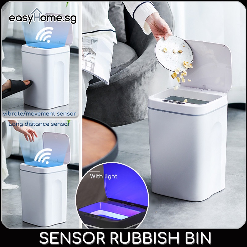Easyhome.sg Intelligent Sensor Dustbin 12L 14L 16L/ Auto Open Smart