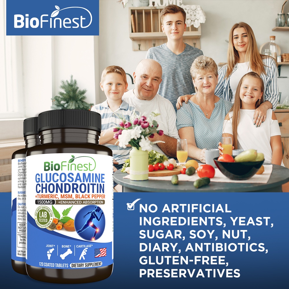 Biofinest 5x Glucosamine 1500mg Chondroitin Turmeric MSM Black Pepper