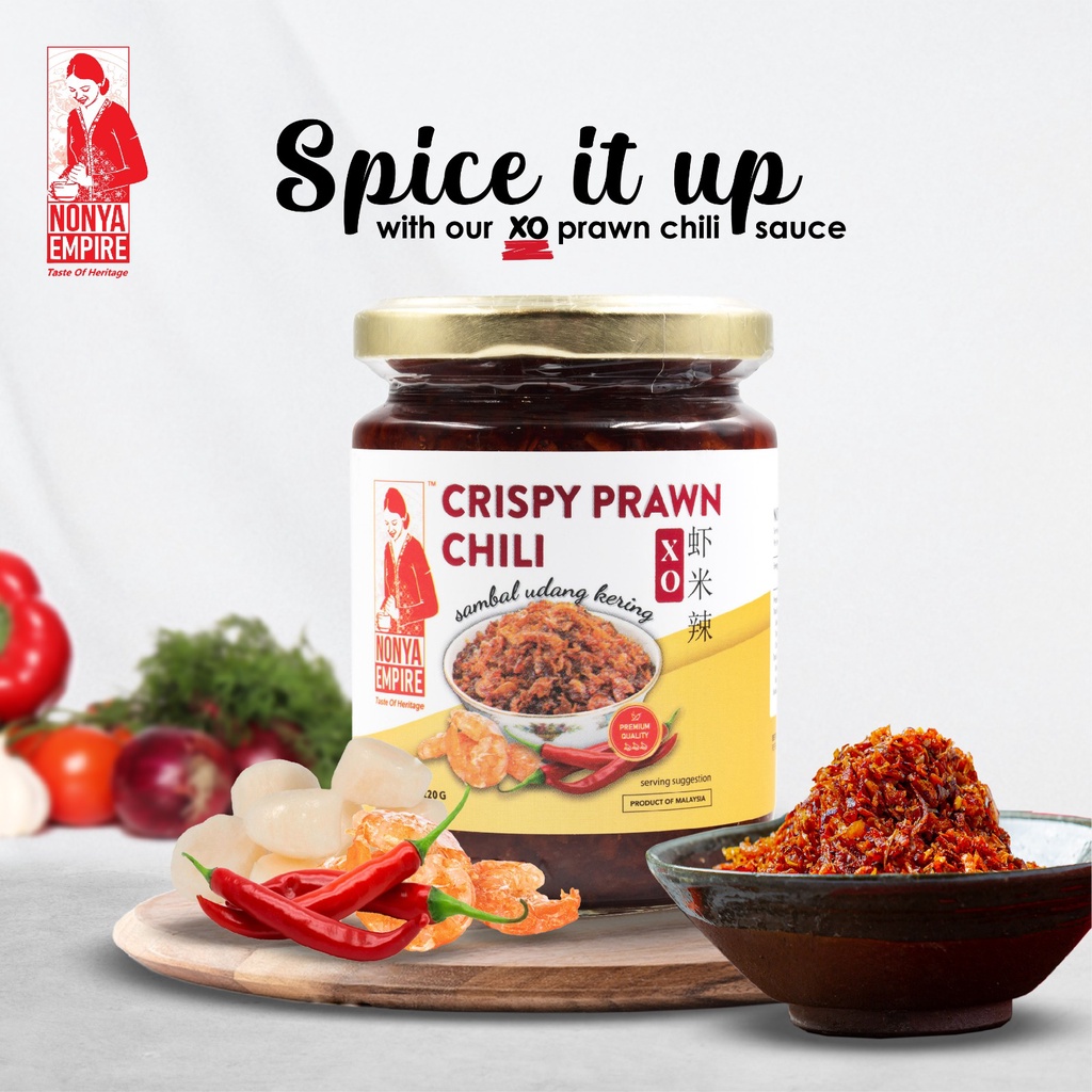 Nonya Empire Prawn XO Chilli Sauce Hae Bee Hiam Traditional Crispy
