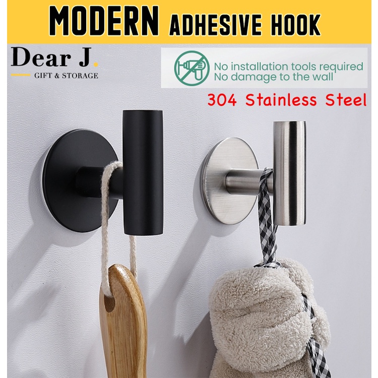 (SG Seller) Modern Self Adhesive Hook / Wall Hook / Bathroom Robe Hook