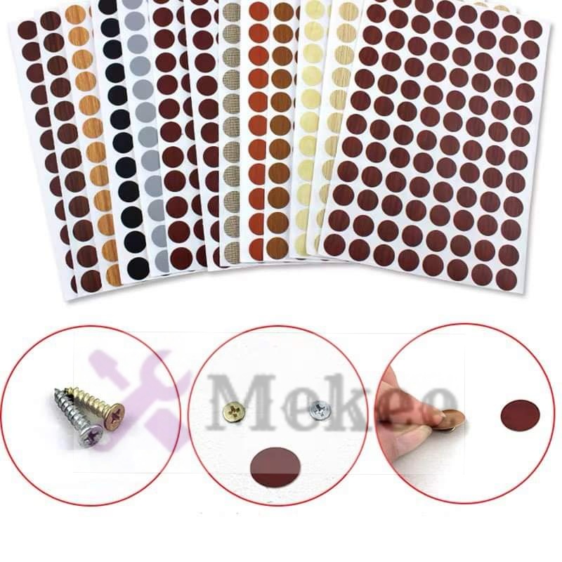 15mm furniture sticker self adhesive decorative wood screw